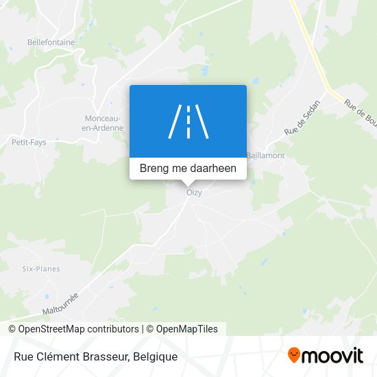 Rue Clément Brasseur kaart