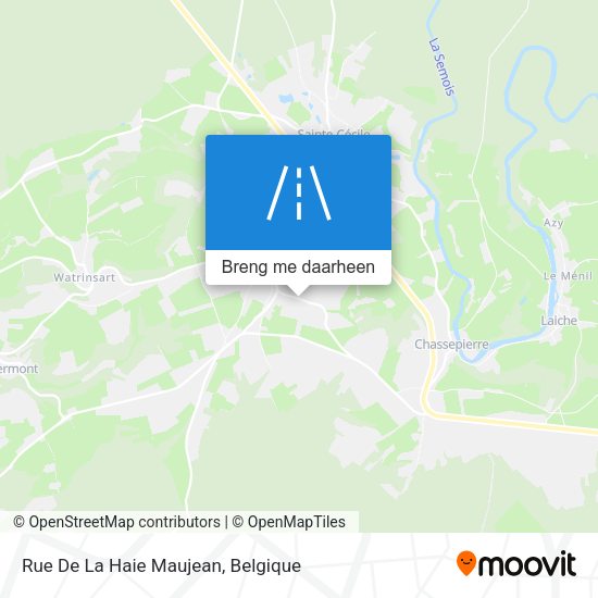 Rue De La Haie Maujean kaart