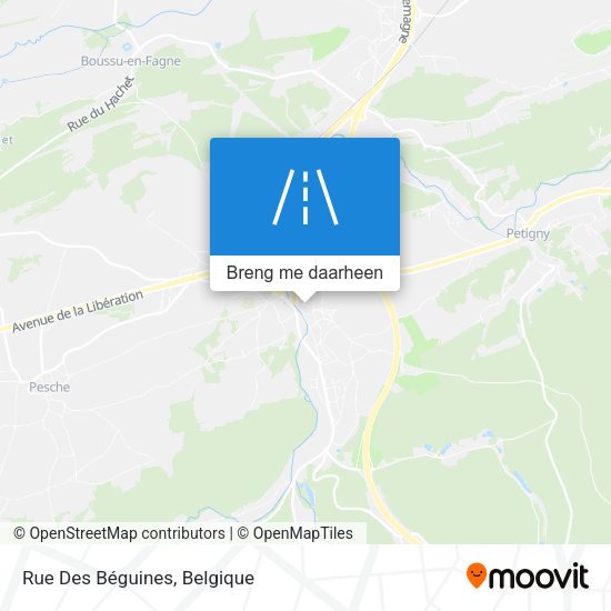 Rue Des Béguines kaart