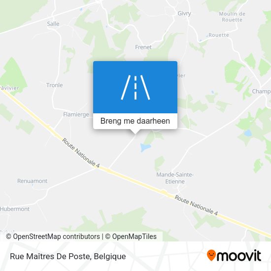 Rue Maîtres De Poste kaart