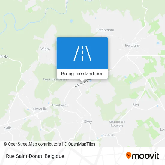 Rue Saint-Donat kaart