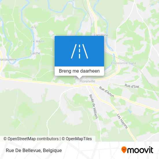 Rue De Bellevue kaart