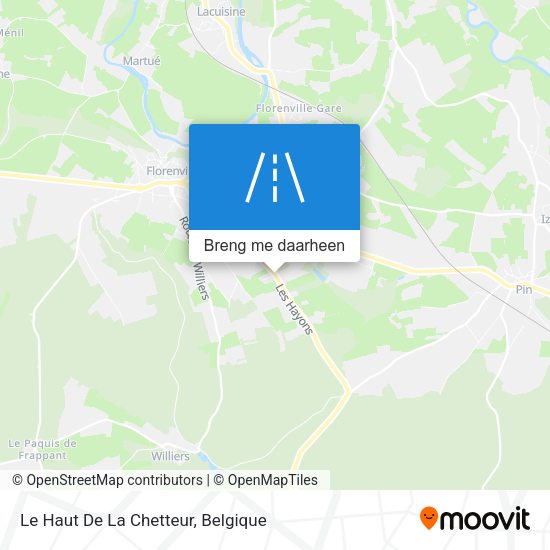 Le Haut De La Chetteur kaart