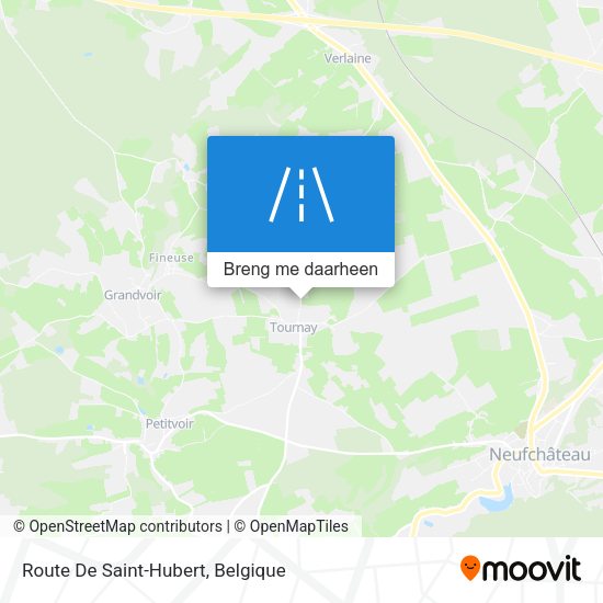 Route De Saint-Hubert kaart