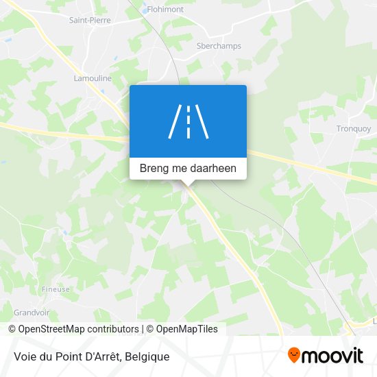 Voie du Point D'Arrêt kaart