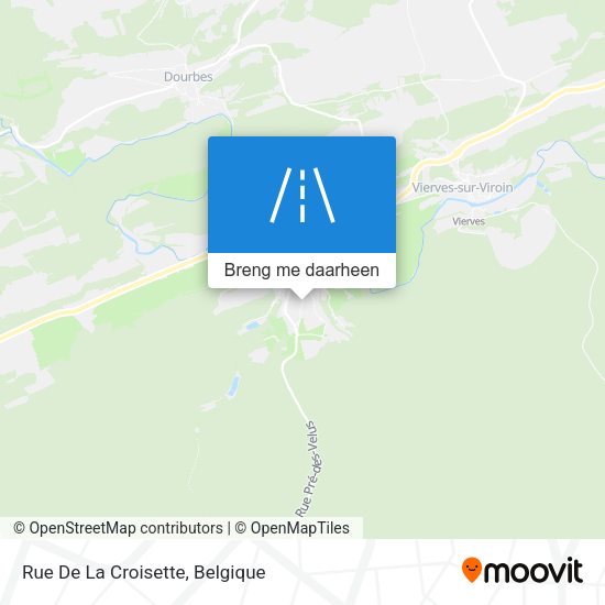 Rue De La Croisette kaart