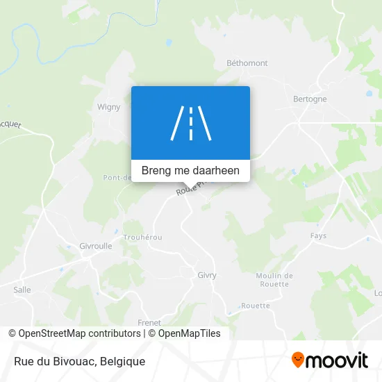 Rue du Bivouac kaart