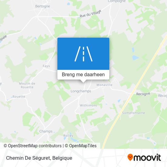 Chemin De Séguret kaart