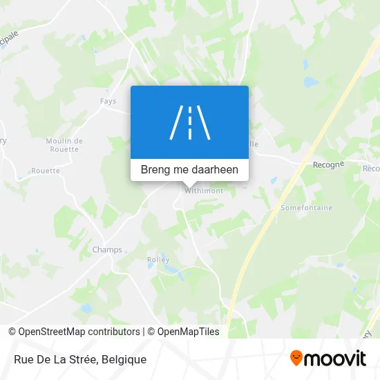 Rue De La Strée kaart