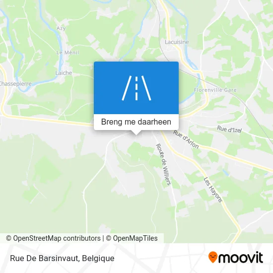 Rue De Barsinvaut kaart