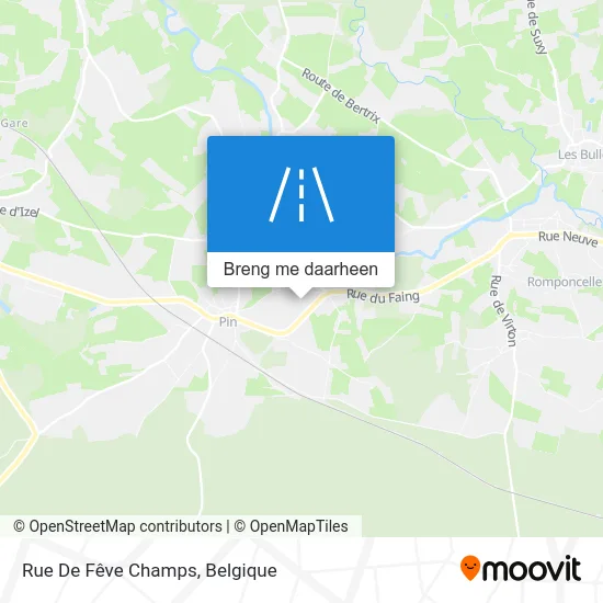 Rue De Fêve Champs kaart