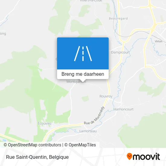 Rue Saint-Quentin kaart