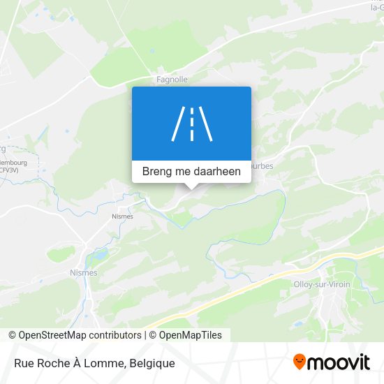 Rue Roche À Lomme kaart