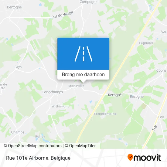 Rue 101e Airborne kaart