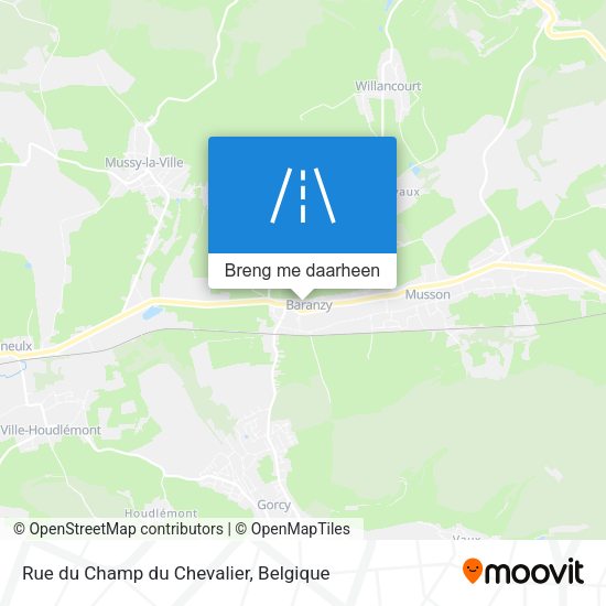 Rue du Champ du Chevalier kaart
