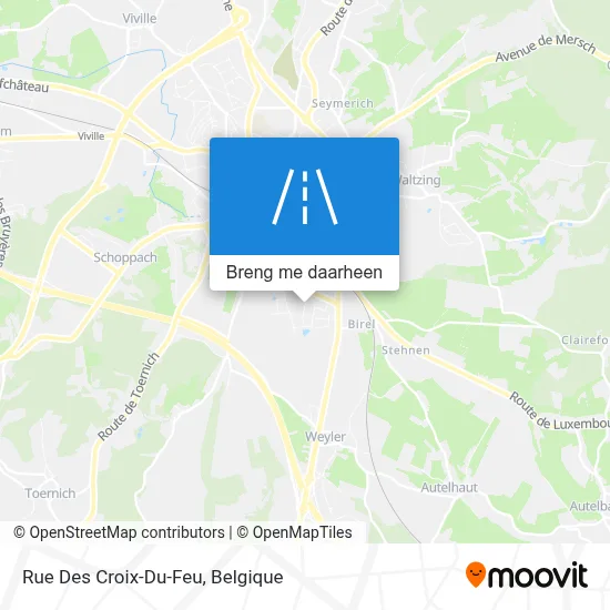 Rue Des Croix-Du-Feu kaart