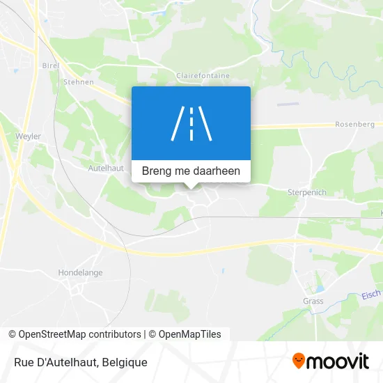 Rue D'Autelhaut kaart