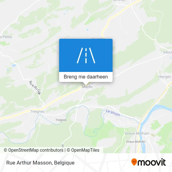 Rue Arthur Masson kaart
