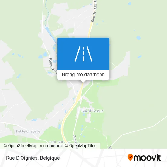 Rue D'Oignies kaart