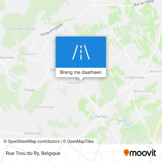 Rue Trou du Ry kaart