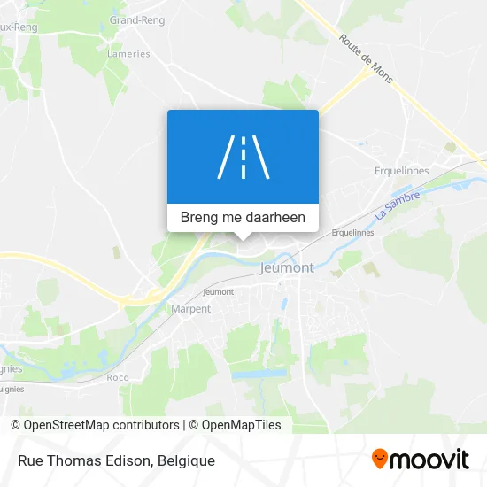 Rue Thomas Edison kaart