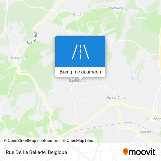 Rue De La Ballade kaart