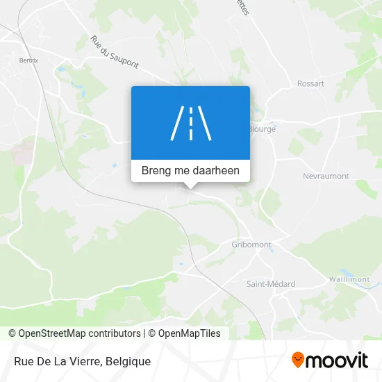 Rue De La Vierre kaart