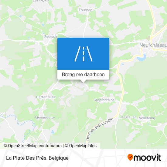 La Plate Des Prés kaart