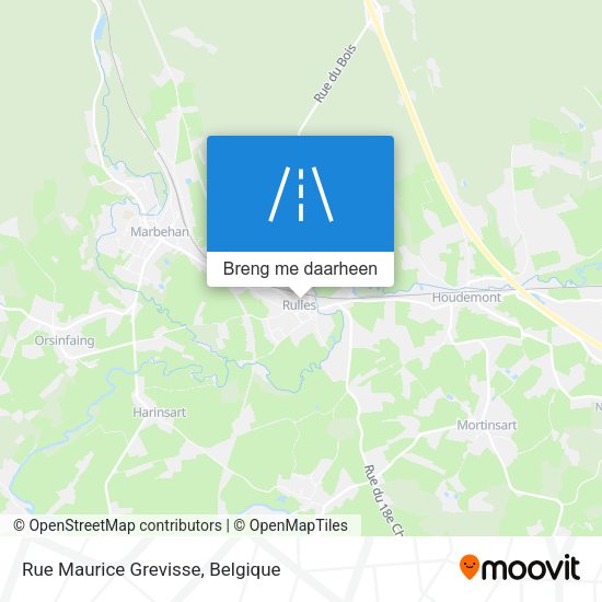 Rue Maurice Grevisse kaart