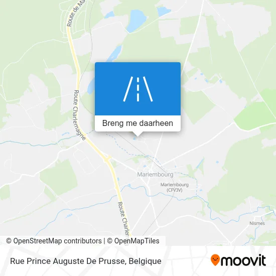 Rue Prince Auguste De Prusse kaart