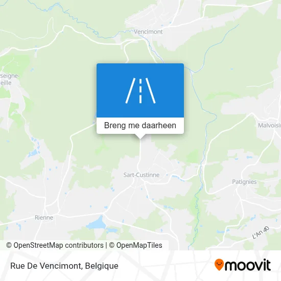 Rue De Vencimont kaart