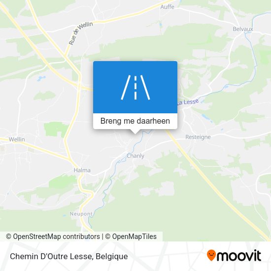 Chemin D'Outre Lesse kaart