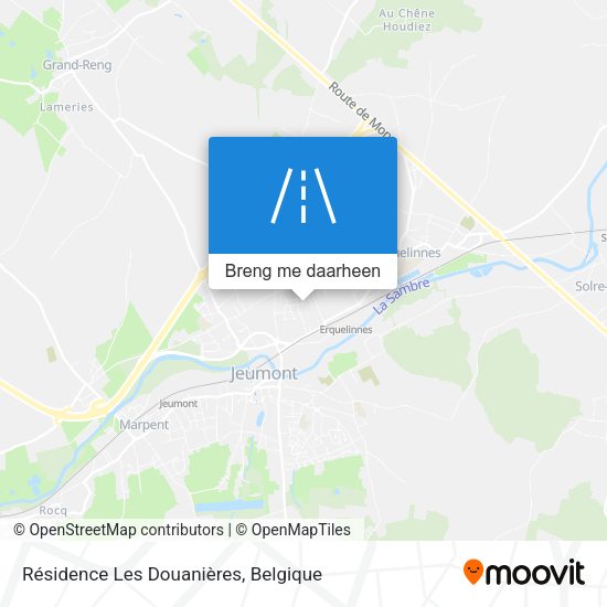 Résidence Les Douanières kaart