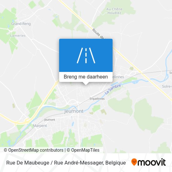 Rue De Maubeuge / Rue André-Messager kaart