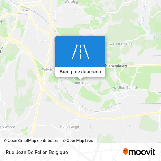 Rue Jean De Feller kaart