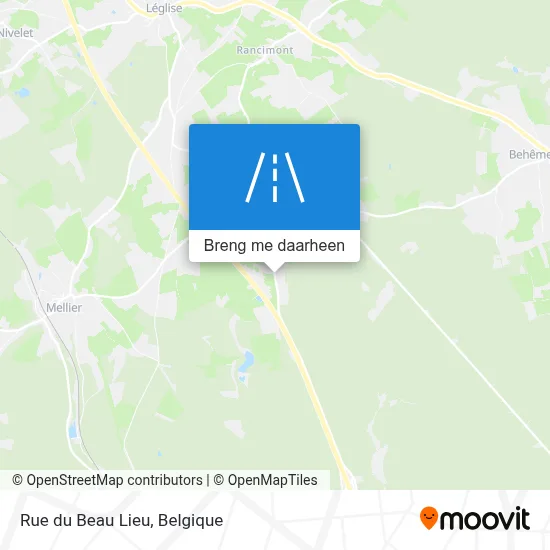 Rue du Beau Lieu kaart