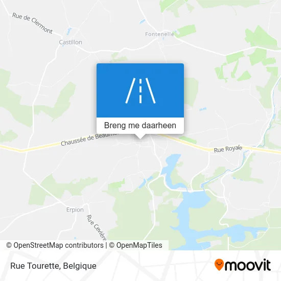 Rue Tourette kaart