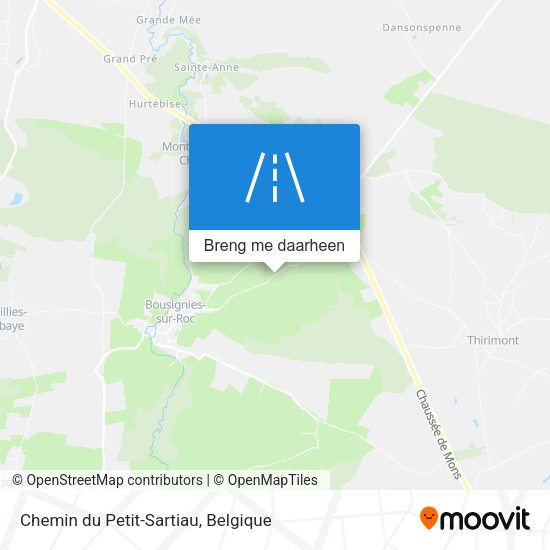 Chemin du Petit-Sartiau kaart
