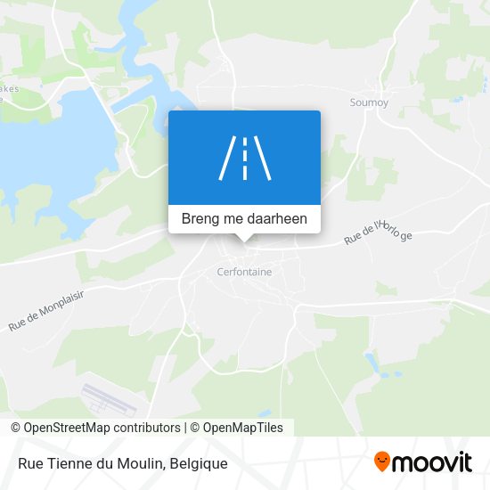 Rue Tienne du Moulin kaart