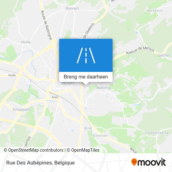 Rue Des Aubépines kaart