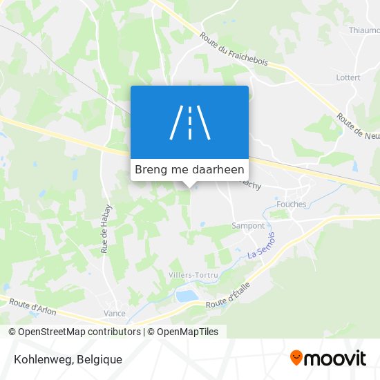 Kohlenweg kaart