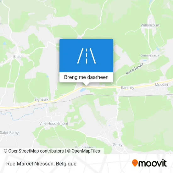 Rue Marcel Niessen kaart