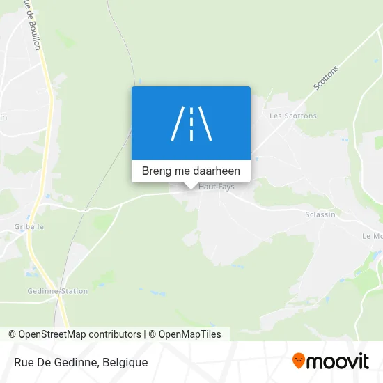 Rue De Gedinne kaart