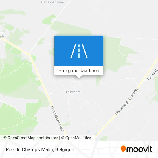 Rue du Champs Malin kaart