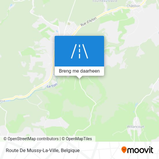 Route De Mussy-La-Ville kaart