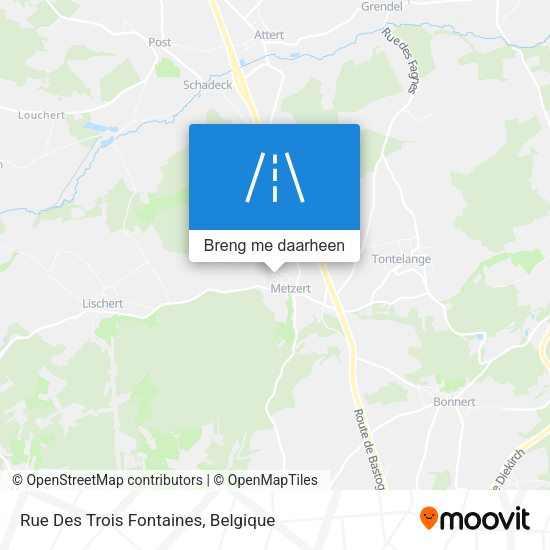 Rue Des Trois Fontaines kaart