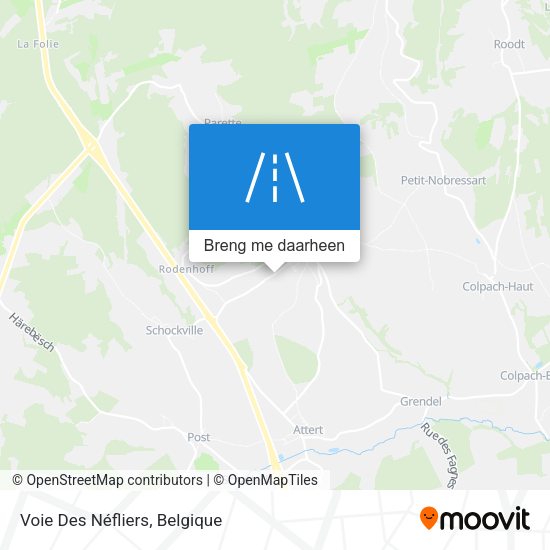 Voie Des Néfliers kaart