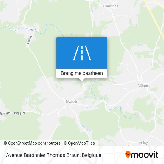 Avenue Batonnier Thomas Braun kaart