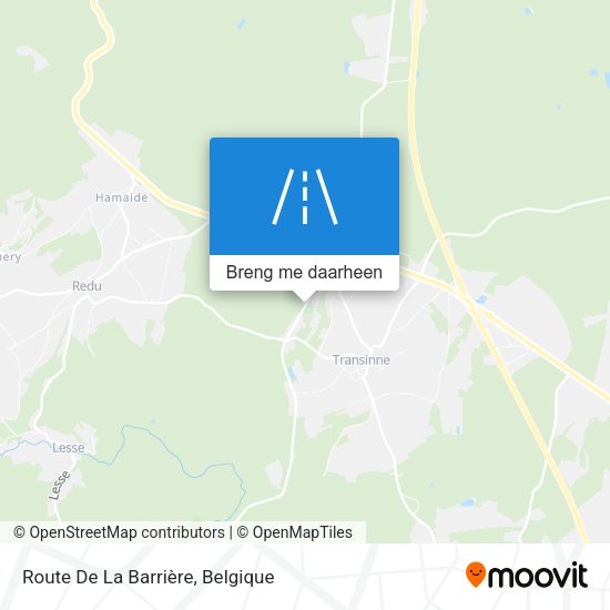 Route De La Barrière kaart