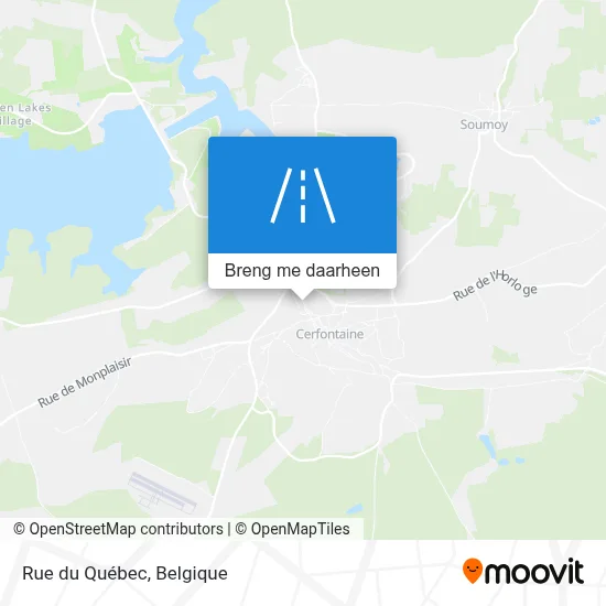 Rue du Québec kaart